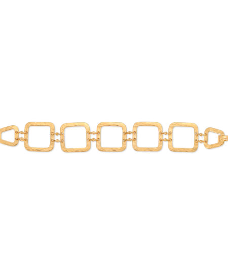 Textured Carre Link Bracelet