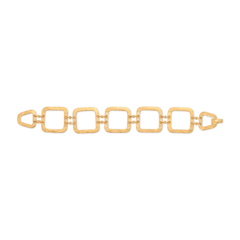 Textured Carre Link Bracelet